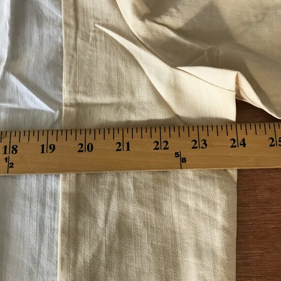 Coofandy Shirt Men L Beige Striped Button Up Short Sleeve Collared Preppy 18000 - Picture 8 of 10